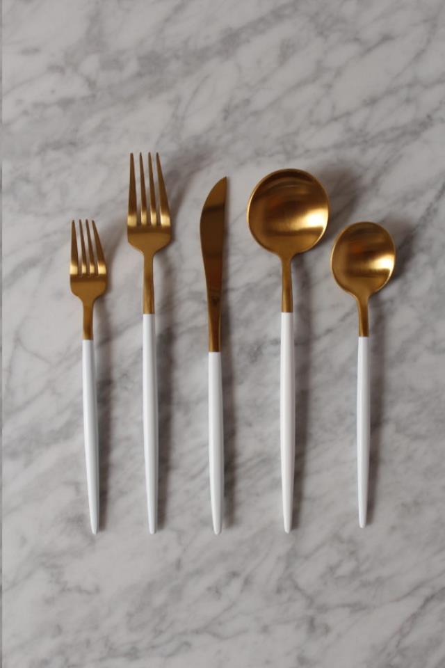 Rental store for HAMPTON WHITE   GOLD FLATWARE in Colonial Heights VA